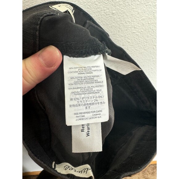 Madewell Sz 23 Petite 9" Mid-Rise Skinny Jeans in Black Sea Denim Distressed NWT - Picture 12 of 14
